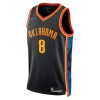 Män Oklahoma City Thunder Tröja Jalen Williams Nike 2024-25 City Edition Svart Swingman